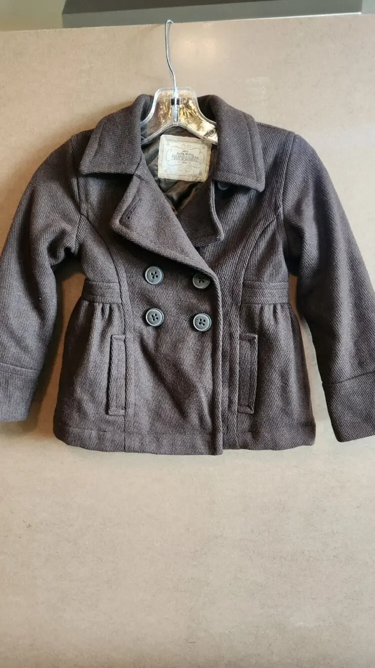 VTG Y2K Girls Old Navy Babydoll Peacoat Jacket Winter Coat Small 90s Retro K83